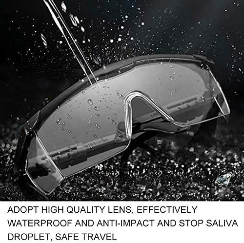 LogicaShop - Juego de Gafas Protectoras Sanitarias Virus para Mujer con Certificado CE, Protección de Ojos, Química Antivaho Transparente de Laboratorio Químico Para Trabajo Hombre