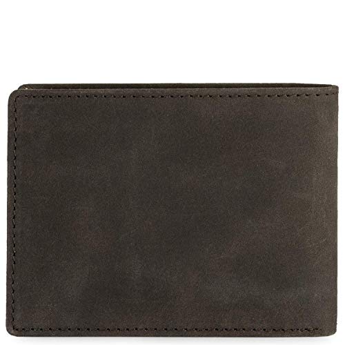 Lois - Cartera Hombre Piel Genuina Cuero. Monedero, Tarjetero con Sistema Bloqueo RFID. Marca Genuina y Original. Diseñada en España 202801, Color Marron