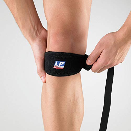 LP Support 769 Banda patelar (banda de rodilla) con bucle de desviación - Correa de rótula Sport, tamaño:talla única, color:negro