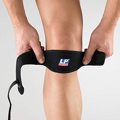 LP Support 769 Banda patelar (banda de rodilla) con bucle de desviación - Correa de rótula Sport, tamaño:talla única, color:negro