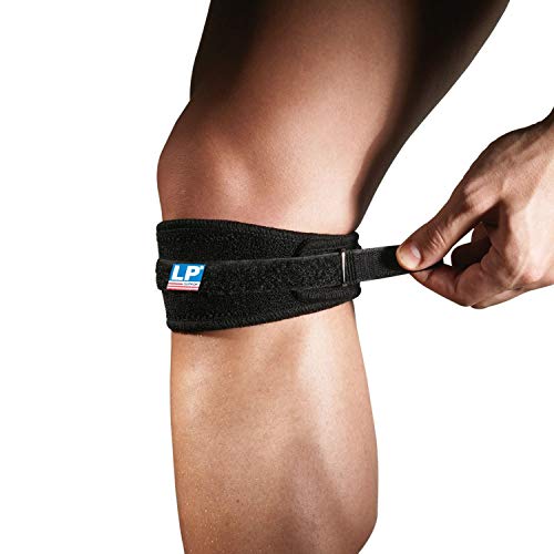 LP Support 769 Banda patelar (banda de rodilla) con bucle de desviación - Correa de rótula Sport, tamaño:talla única, color:negro