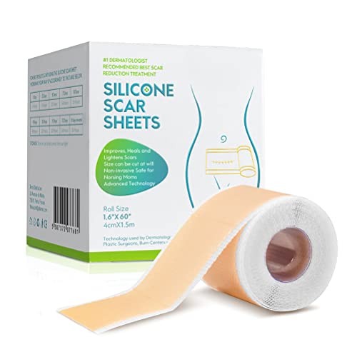 Lseqow Cinta de silicona para cicatrices, cinta autoadhesiva para eliminar cicatrices, parche médico para cicatrices, gel para cicatrices de silicona para quemaduras, queloides, acné
