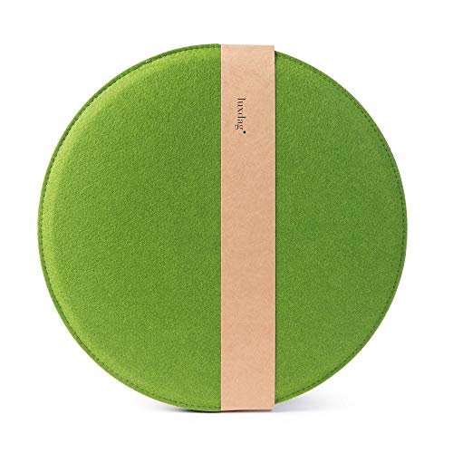 luxdag Juego de 2 cojines forrados de fieltro (forma y color a elegir) – Cojín de asiento bicolor para silla, banco y taburete, para casa y jardín