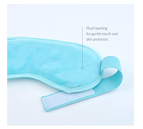 Máscara de Ojos Fría y Caliente Antifaz de Gel para Los Ojos Mascarilla para ojos flexible de gel enfriante, frío y caliente, con gel azul, para aliviar el cansancio de los ojos y relajar