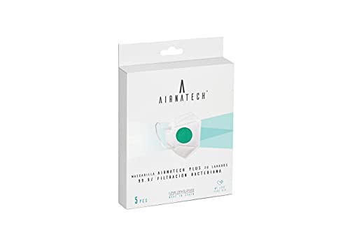 Mascarilla AIR PLUS Verde Esmeralda – Alta Respirabilidad > 56% - Protección 99,9 % (BFE) – Reutilizable 20 Lavados – Hasta 16 horas de uso continuado - Certificación CE- Fabricada en España.