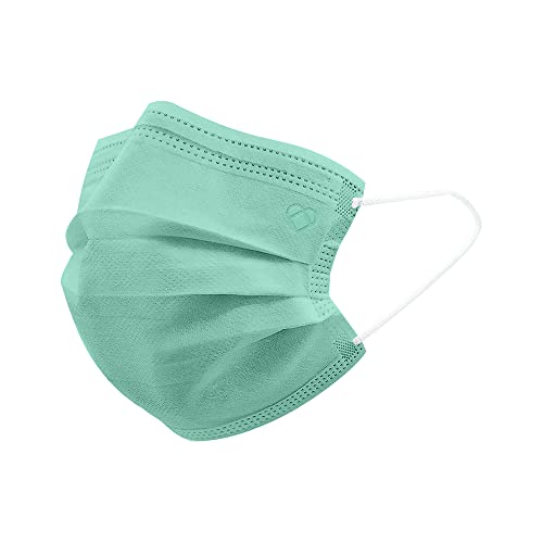 Mascarillas Quirúrgicas Tipo IIR, VERDE, 50 unidades, hechas en España, ≥98% filtración BFE, a norma UE/UNE EN-14683:2019+AC:2019