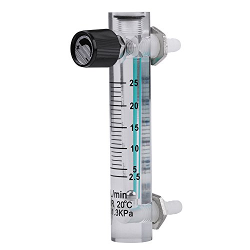 Medidor de Flujo de Gas Stronerliuo 2.5-25LPM medidor de Flujo de oxígeno medidor de Flujo de Aire con válvula de Control para oxígeno/Aire/Gas