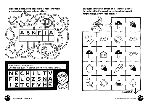 Memoria de elefante: Cuaderno para Segundo De Primaria: Juegos para 6 y 7 años: segundo de primaria - Cuadernillo de actividades: 2 (Cuaderno de actividades)