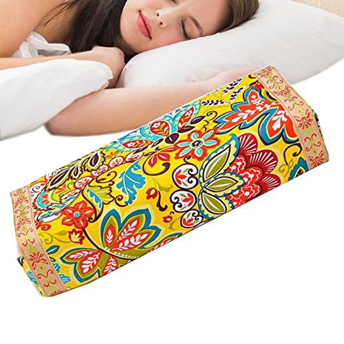 MHZNA Almohada de ajenjo Almohadas De Ajenjo Almohada Reforzada para Aliviar El Dolor De Cuello Y Hombros Almohada Ergonómica para Quiropráctica Almohadas Cervicales (Color : Geel)