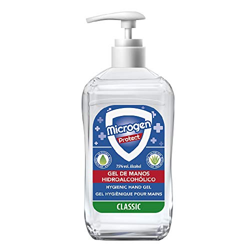 Microgen Protect Gel Hidroalcohólico, Aloe Vera, 500 Mililitro