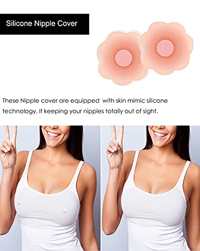 Miewoiey Insertos de silicona para sujetador de pecho, almohadillas de sostén transparentes para mujeres