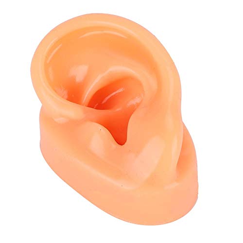 Modelo De Oreja Derecha De Silicona, Modelo De Oreja Modelo De Oreja Con Pantalla De Simulación Oreja De Silicona Para Aplicadores E Hisopos Para Audífonos Hospitalarios