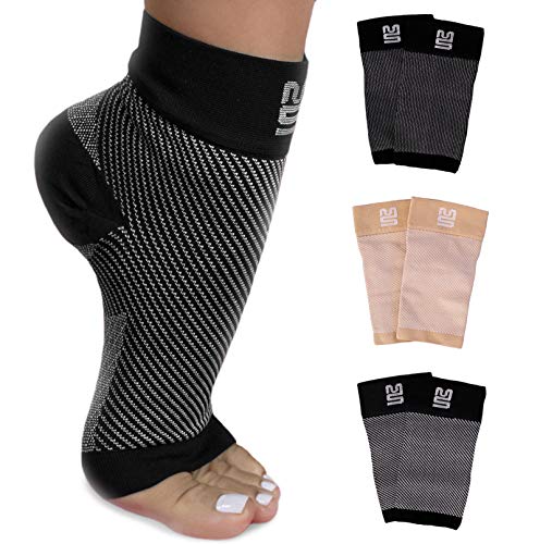 Modetro Sports Tobillera para esguince - Tobilleras deportivas de compresión para hombre y mujer; tobillera estabilizadora deportiva para fascitis plantar