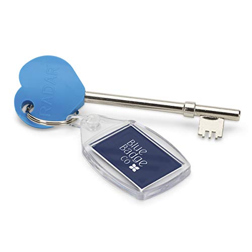Morado Funda para tarjetas de aparcamiento para discapacitados, con temporizador reloj y Radar inodoro llave por azul Badge Company
