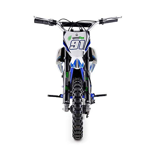 Moto Eléctrica Niños Desde 5 o 6 años | Minimoto Eléctrica Azul BIPOWER Speed Lion | Moto eléctrica 500W y 36V | También para Adultos < 60 kg