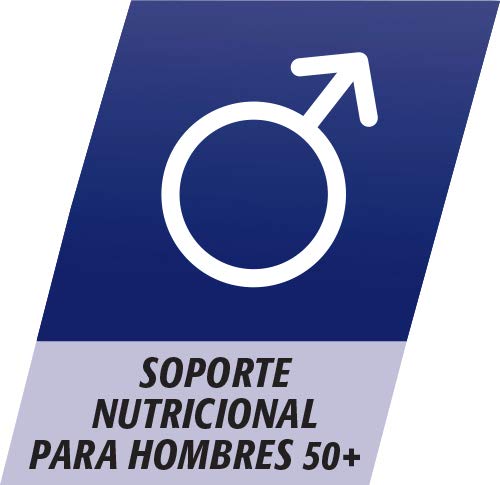 Multicentrum Hombre 50+ Complemento Alimenticio Multivitaminas con 13 Vitaminas y 11 Minerales, Alto Contenido de Vitamina D, Sin Gluten, 90 Comprimidos