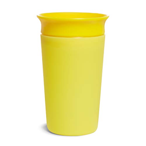 Munchkin 051868 - Munchkin Vaso para sorber que cambia de color Miracle 360°, 266 ml/9 oz, Amarillo, unisex