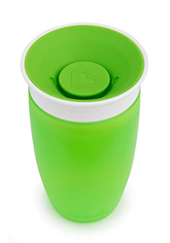 Munchkin Miracle 360° Vaso de Entrenamiento, Verde (Green), 296 ml