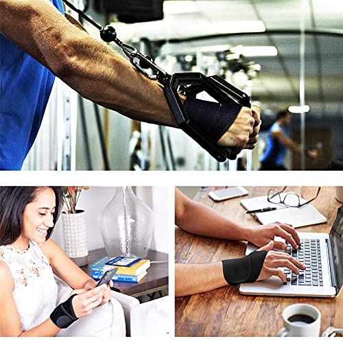Muñequera, Muñequera Tendinitis, Muñequera Pulgar, Para Gym, Tenis, Deportiva, Dolor de Muñeca Esguinces Negra