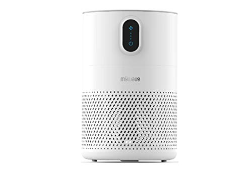 MyWave Purificador MWPS-PUV - Purificador de Aire con Filtro De 4 Capas: Prefilto, HEPA, Carbón Activo y Luz UV, Elimina: Bacterias, Ácaros, Esporas De Moho, PM2.5. Espacios De hasta 16m2