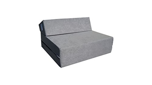 Natalia Spzoo Colchón Plegable Cama de Invitados colchón de Espuma 160 x 60 x 12 cm (1008 gris)