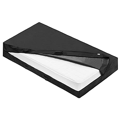 Navaris Bolsa de Almacenamiento de colchón - Funda para colchones con 3 Asas y Cremallera - Protector para Guardar Durante mudanza - 90 x 200 x 25 CM