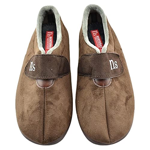 NORTEÑAS - Zapatillas DECASA con Velcro Y Plantilla Extraible 879292 Sintético Hombre Color: Marron Talla: 42