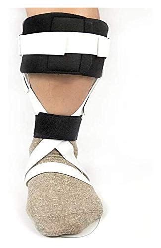 NQCT Ortesis de Tobillo del pie, Tobillo Reutilizable férula ortopédica de Brace (AFO) Compresión Los apoyos de Tobillo acortar el Tiempo de recuperación 10.5 (Color : Leftfoot, Size : Large)