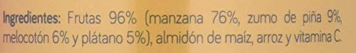 Nutribén Potitos de Manzana, Plátano, Melocotón y Piña, Desde Los 6 Meses, 235g