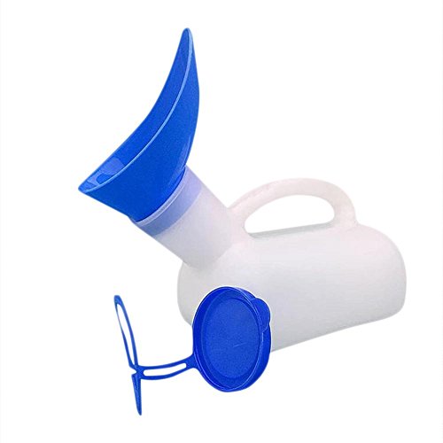 Orinal portátil para hombre y mujer, 1000 ml, urinario de emergencia con asa, viaje, camping, viajes, exterior, coche, viaje, portátil, para hombres/mujeres/niños