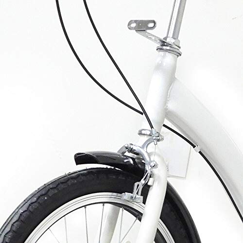 OUKANING Triciclo de Ruedas de 20 Pulgadas para Adultos Bicicleta para Adultos Triciclo para Adultos Cesta Blanca