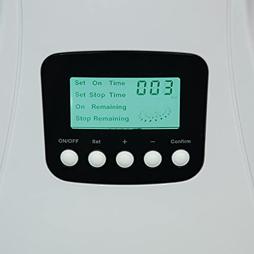 Ozono Hogar | Generador de Ozono Doméstico Digital | Desinfecta Frutas y Verduras | Máquina de Ozono Portátil, Programable | Producción de 500 mg/h