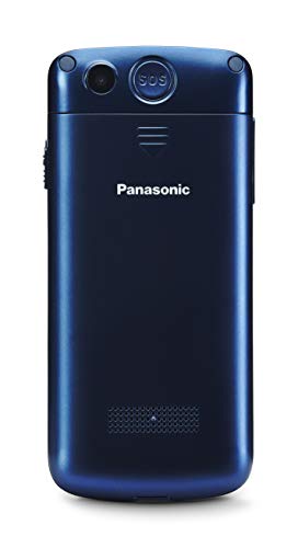 Panasonic KX-TU110EXC - Teléfono Móvil Para Personas Mayores, 1.77 Pulgadas (160 x 128), Pantalla y Teclas Grances, Botón SOS, Resistente a Golpes, Linterna, Batería 22h, Azul, 11,4 x 5,1 x 1,3 cm