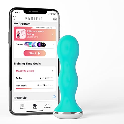 Perifit - Ejercitador de Kegel con aplicación | Entrenador del suelo pélvico | Fortalece tu suelo pélvico, mejora el control de la vejiga y agiliza la recuperación postparto | Verde