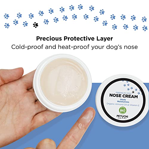 PETUCHI Bálsamo Curativo de Nariz para Perros; Disenfecta, Trata e Hidrata Nariz Agrietada y Seca; 100% Bio; 100ml