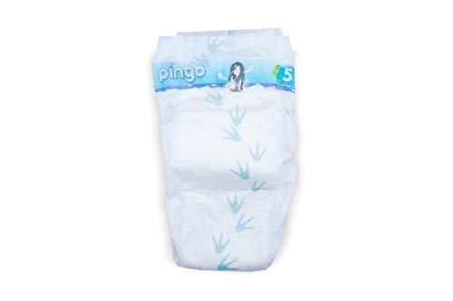 Pingo - Pañales Talla 5 Junior - 2 paquetes de 36 unidades-12-25 kg- Pañales para bebé - Anti-alergénicos sin perfume - Máxima Absorción - Pañales ecológicos - Pieles sensibles - Color Blanco