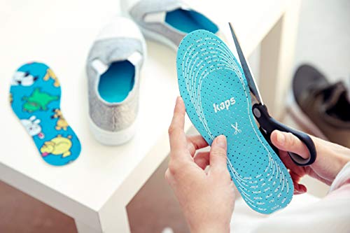 Plantillas de Zapatos para Niños, Paquete de 6 Pares, Cómodas Plantillas para Zapatos para Uso Diario, Se Pueden Cortar a Medida, con Diseño Divertido y Chulo, Offspring de Kaps