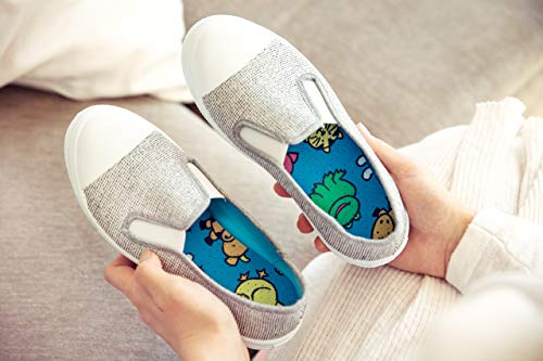 Plantillas de Zapatos para Niños, Paquete de 6 Pares, Cómodas Plantillas para Zapatos para Uso Diario, Se Pueden Cortar a Medida, con Diseño Divertido y Chulo, Offspring de Kaps