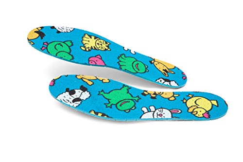 Plantillas de Zapatos para Niños, Paquete de 6 Pares, Cómodas Plantillas para Zapatos para Uso Diario, Se Pueden Cortar a Medida, con Diseño Divertido y Chulo, Offspring de Kaps