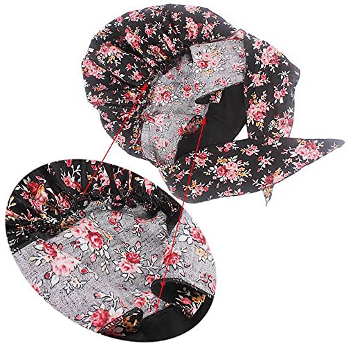 Pluto & Fox Turbante Gorra Pañuelo Para Cabeza De Tela De Mujer Para Cáncer Quimioterapia Chemo Oncológico Noche Pèrdida de Pelo Cabello (Diseño 6, 1)