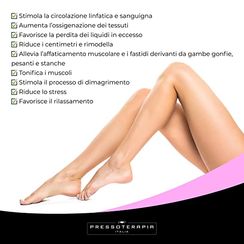 Presoterapia profesional de calidad prémium, presoterapia para casa con 4 cámaras de aire, presoterapia con infodrenaje con dos piernas XL y banda abdominal