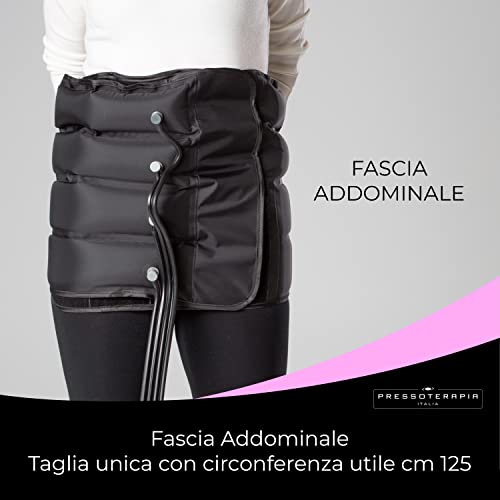 Presoterapia profesional de calidad prémium, presoterapia para casa con 4 cámaras de aire, presoterapia con infodrenaje con dos piernas XL y banda abdominal