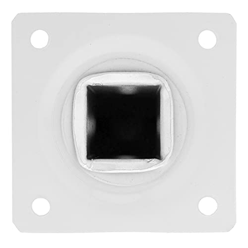 PrimeMatik - Pies Cuadrados para Mesa y Mueble. Patas en Acero Blancas de 75cm 4-Pack