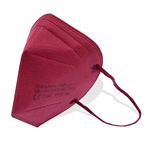 PROMASK FFP2 NR Color rojo burdeos CE 2163 (5)