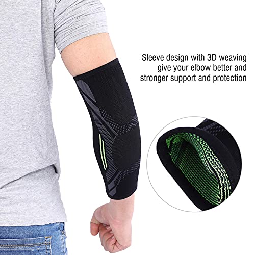 Protección de Compresión de Brazo, 1Pc Manguitos de Brazos Protector de Codo Apoyo de Soporte de Compresión de Codo Arm Sleeve Manga de Compresión de Codo para Alivio del Dolor Tendinitis Artritis(M)