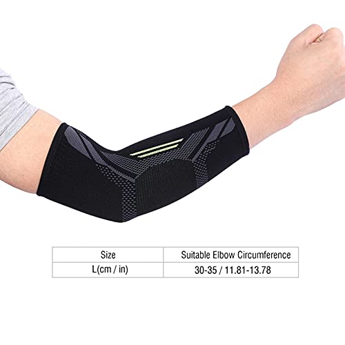 Protección de Compresión de Brazo, 1Pc Manguitos de Brazos Protector de Codo Apoyo de Soporte de Compresión de Codo Arm Sleeve Manga de Compresión de Codo para Alivio del Dolor Tendinitis Artritis(M)