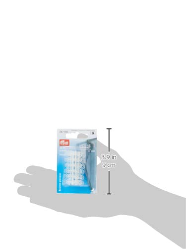 Prym Botón A Presión, Plastic, Blanco, 2 x 1 x 1 cm, 24