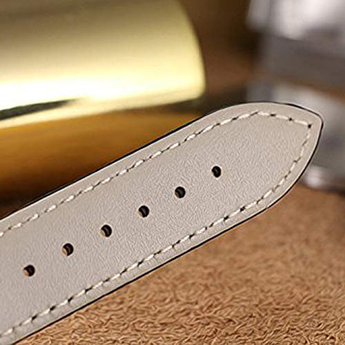 Pulseras Hombre Banda de Reloj del Cuero de 18mm de reemplazo de Correas de