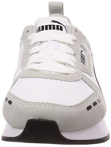 PUMA R78, Zapatillas Unisex Adulto, Blanco White/Gray Violet Black, 44.5 EU