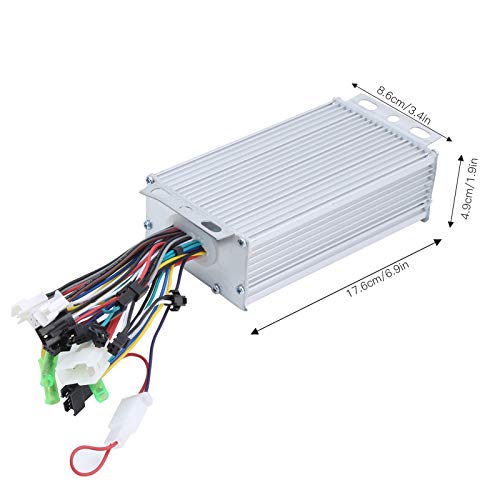 Qqmora Mano de Obra Exquisita 2 en 1 LH100 60V Controlador de Motor de Scooter eléctrico Controlador Duradero Cambio de Pulgar LCD para Deportes Escolares para Montar en senderos(500W)